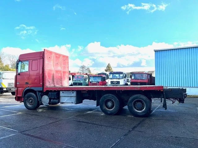 DAF 95-430XF SPACECAB 6x4 FULL STEEL WITH OPEN BODY (EURO 3 / 9.000 KG. FRONT AXLE / FULL STEEL SUSPENSION / REDUCTION AXLES / ZF16 - משאית צד נופל/ שטוחה: תמונה 5 DAF 95-430XF SPACECAB 6x4 FULL STEEL WITH OPEN BODY (EURO 3 / 9.000 KG. FRONT AXLE / FULL STEEL SUSPENSION / REDUCTION AXLES / ZF16 - משאית צד נופל/ שטוחה: תמונה 5