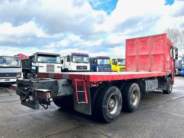 DAF 95-430XF SPACECAB 6x4 FULL STEEL WITH OPEN BODY (EURO 3 / 9.000 KG. FRONT AXLE / FULL STEEL SUSPENSION / REDUCTION AXLES / ZF16 - משאית צד נופל/ שטוחה: תמונה 3 DAF 95-430XF SPACECAB 6x4 FULL STEEL WITH OPEN BODY (EURO 3 / 9.000 KG. FRONT AXLE / FULL STEEL SUSPENSION / REDUCTION AXLES / ZF16 - משאית צד נופל/ שטוחה: תמונה 3