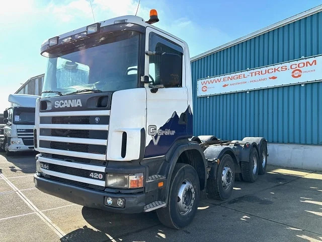 Scania R124-420 C 8x4 FULL STEEL CHASSIS (EURO 3 / FULL STEEL SUSPENSION / REDUCTION AXLES / GRS900 GEARBOX) - משאית עם שלדת תא: תמונה 1 Scania R124-420 C 8x4 FULL STEEL CHASSIS (EURO 3 / FULL STEEL SUSPENSION / REDUCTION AXLES / GRS900 GEARBOX) - משאית עם שלדת תא: תמונה 1