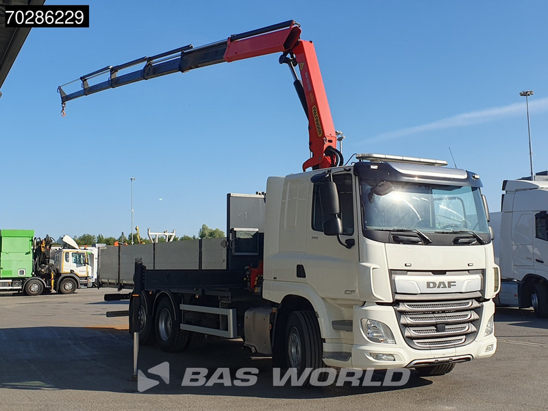 DAF CF 370 CF 6X2 Palfinger PK19.001 SLD D Kran Crane ACC Lift+lenkasche Euro 6 - משאית צד נופל/ שטוחה, משאית מנוף: תמונה 3 DAF CF 370 CF 6X2 Palfinger PK19.001 SLD D Kran Crane ACC Lift+lenkasche Euro 6 - משאית צד נופל/ שטוחה, משאית מנוף: תמונה 3