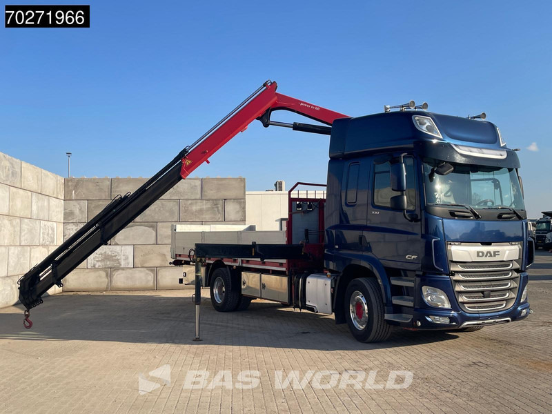 DAF CF 530 4X2 HMF 1820-RC Kran Crane Retarder Space cab Euro 6 - משאית צד נופל/ שטוחה, משאית מנוף: תמונה 5 DAF CF 530 4X2 HMF 1820-RC Kran Crane Retarder Space cab Euro 6 - משאית צד נופל/ שטוחה, משאית מנוף: תמונה 5