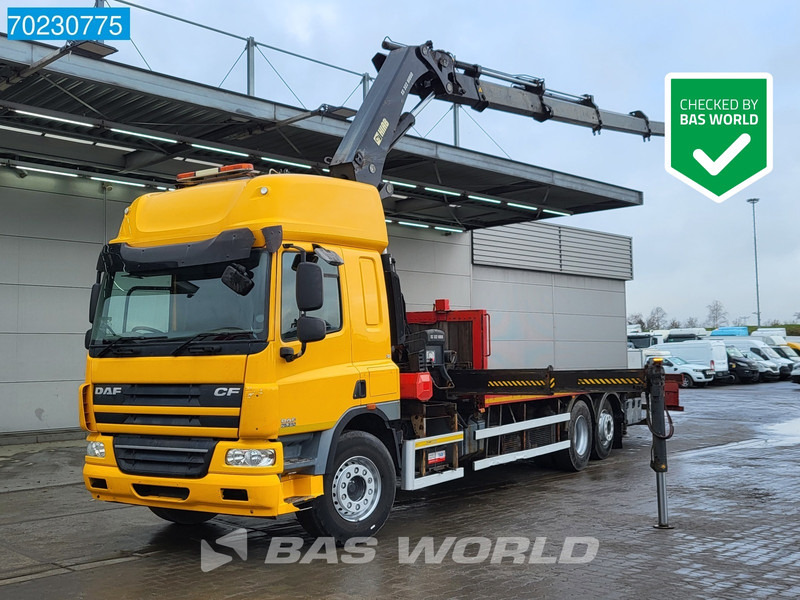 DAF CF75.310 6X2 RHD Manual Hiab 322EP-4 Hiduo Kran Crane Euro 5 - משאית צד נופל/ שטוחה, משאית מנוף: תמונה 1 DAF CF75.310 6X2 RHD Manual Hiab 322EP-4 Hiduo Kran Crane Euro 5 - משאית צד נופל/ שטוחה, משאית מנוף: תמונה 1