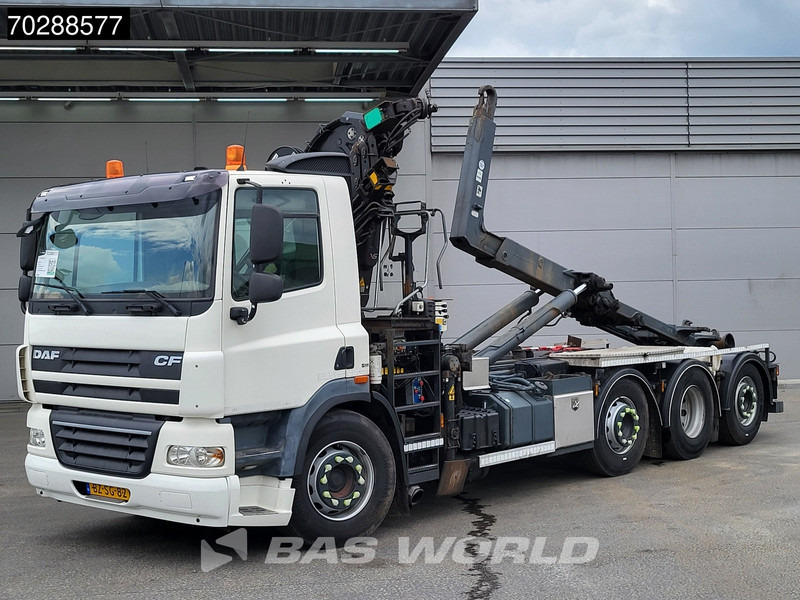 משאית הרמת וו, משאית מנוף DAF CF85.360 8X2 NL-Truck HIAB 211 E-3 Hipro Crane + Hooklift Lift+steering Axle Automatic Euro 5: תמונה 15