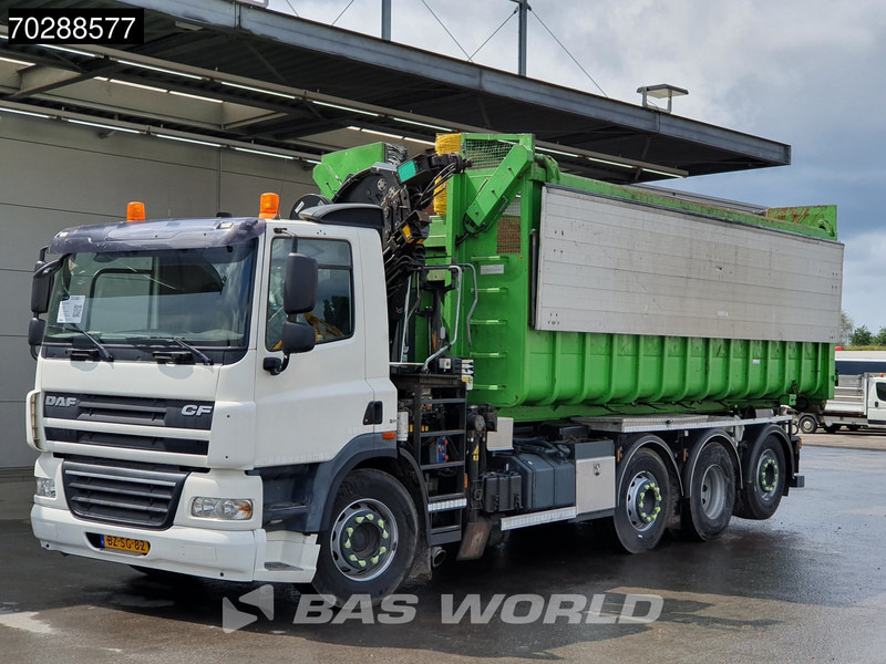 משאית הרמת וו, משאית מנוף DAF CF85.360 8X2 NL-Truck HIAB 211 E-3 Hipro Crane + Hooklift Lift+steering Axle Automatic Euro 5: תמונה 5