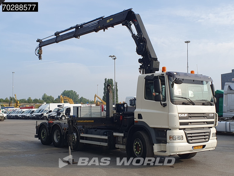 משאית הרמת וו, משאית מנוף DAF CF85.360 8X2 NL-Truck HIAB 211 E-3 Hipro Crane + Hooklift Lift+steering Axle Automatic Euro 5: תמונה 11