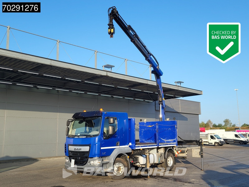 DAF LF 260 LF 4X2 HIAB 111 B-2 Hiduo Crane Automatic ACC Euro 6 - משאית צד נופל/ שטוחה, משאית מנוף: תמונה 1 DAF LF 260 LF 4X2 HIAB 111 B-2 Hiduo Crane Automatic ACC Euro 6 - משאית צד נופל/ שטוחה, משאית מנוף: תמונה 1