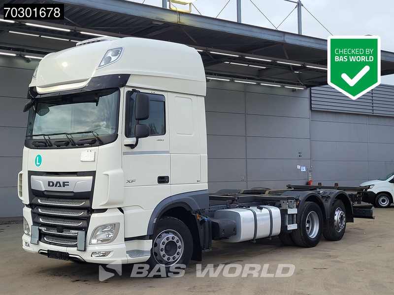 DAF XF 480 6X2 FAN Retarder Lift+Steering Axle Full Air Euro 6 - מוביל מכולות/ משאית החלפת גוף: תמונה 1 DAF XF 480 6X2 FAN Retarder Lift+Steering Axle Full Air Euro 6 - מוביל מכולות/ משאית החלפת גוף: תמונה 1