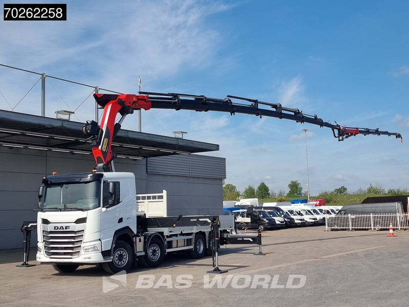 DAF XF 530 8X2 NEW Palfinger PK580 TEC Kran Crane Fly-Jib Winch Lift+Lenkasche Retarder - משאית צד נופל/ שטוחה, משאית מנוף: תמונה 2 DAF XF 530 8X2 NEW Palfinger PK580 TEC Kran Crane Fly-Jib Winch Lift+Lenkasche Retarder - משאית צד נופל/ שטוחה, משאית מנוף: תמונה 2