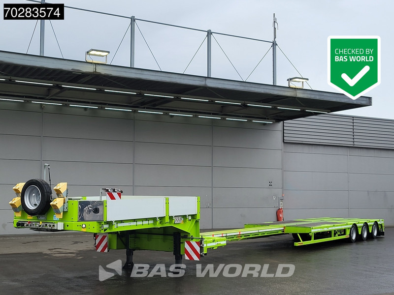 Faymonville F-S43-1AAF 3 axles Extendable Twistlocks 3x Hydraulic Steering Galvanised - סמיטריילר עם מטען נמוך: תמונה 1 Faymonville F-S43-1AAF 3 axles Extendable Twistlocks 3x Hydraulic Steering Galvanised - סמיטריילר עם מטען נמוך: תמונה 1