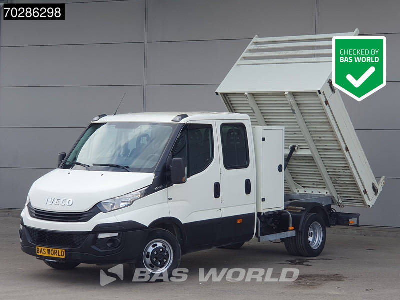 Iveco Daily 35C12 Open Laadbak met Kist Dubbel Cabine Dubbellucht 3,5t Trekhaak Airco Cruise Euro6 Pritsche Pickup Open Box 2m3 A/C Towbar C - כלי רכב מסחרי במיטה שטוחה: תמונה 1 Iveco Daily 35C12 Open Laadbak met Kist Dubbel Cabine Dubbellucht 3,5t Trekhaak Airco Cruise Euro6 Pritsche Pickup Open Box 2m3 A/C Towbar C - כלי רכב מסחרי במיטה שטוחה: תמונה 1