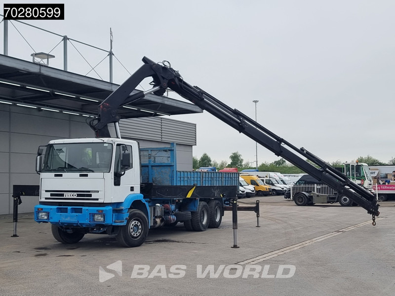 משאית צד נופל/ שטוחה, משאית מנוף Iveco EuroTrakker 310 6X4 Palfinger PK36002 Kran Crane Manual Big-Axle Euro 3: תמונה 6