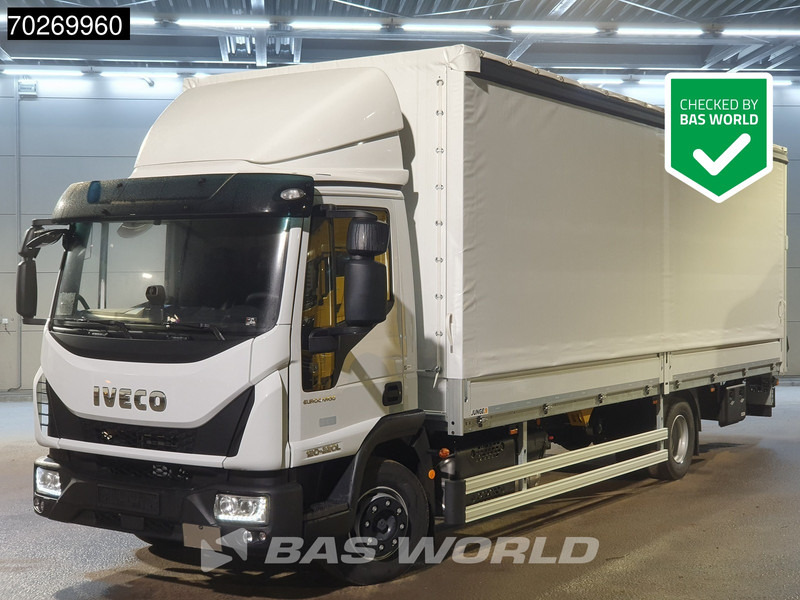 Iveco Eurocargo 120LE220 4X2 12T Automatic Ladebordwand Junge Euro 6 - משאית וילונות צד: תמונה 1 Iveco Eurocargo 120LE220 4X2 12T Automatic Ladebordwand Junge Euro 6 - משאית וילונות צד: תמונה 1