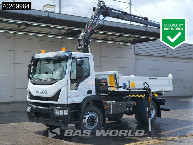 Iveco Eurocargo 160E280 4X2 NEW! Hiab XHIDUO092E-3 Kran Crane 6m3 3-way Tipper ACC - מזהיר, משאית מנוף: תמונה 1 Iveco Eurocargo 160E280 4X2 NEW! Hiab XHIDUO092E-3 Kran Crane 6m3 3-way Tipper ACC - מזהיר, משאית מנוף: תמונה 1