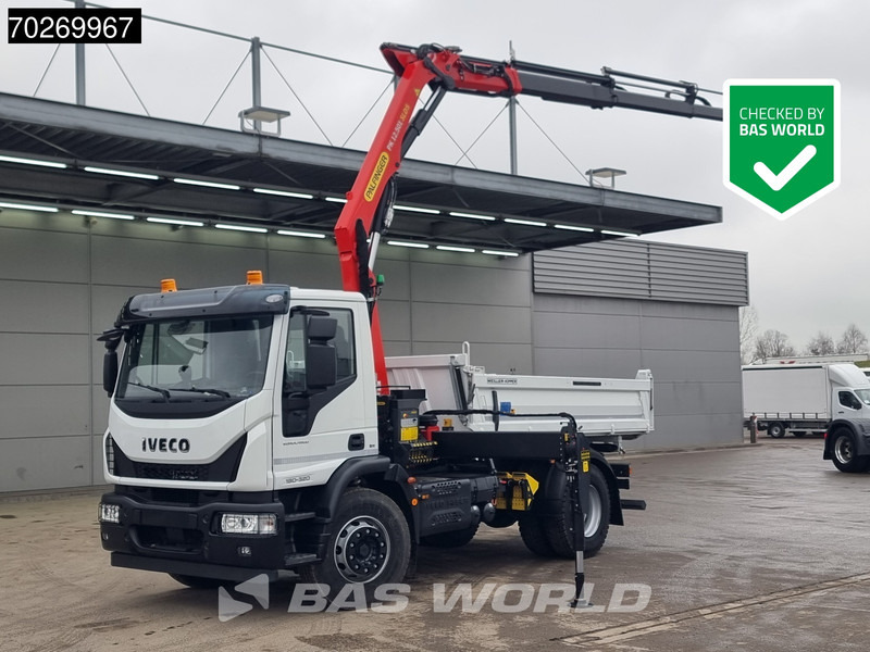 Iveco Eurocargo 180E320 4X2 Steelsuspension 3-Seiten Palfinger PK12.501 Euro 6 - מזהיר, משאית מנוף: תמונה 1 Iveco Eurocargo 180E320 4X2 Steelsuspension 3-Seiten Palfinger PK12.501 Euro 6 - מזהיר, משאית מנוף: תמונה 1