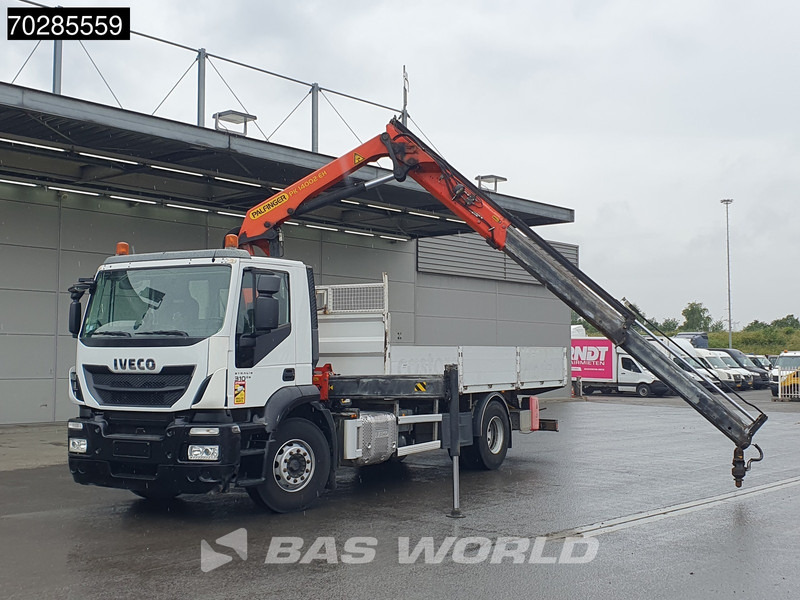 Iveco Stralis 310 4X2 Palfinger PK14.002 EH Remote Crane Kran Euro 6 - משאית צד נופל/ שטוחה, משאית מנוף: תמונה 5 Iveco Stralis 310 4X2 Palfinger PK14.002 EH Remote Crane Kran Euro 6 - משאית צד נופל/ שטוחה, משאית מנוף: תמונה 5