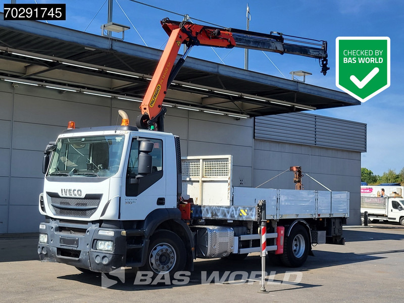 Iveco Stralis 310 4X2 Palfinger PK14502-SH Kran Crane Rotator Steel suspension Euro 6 - משאית צד נופל/ שטוחה, משאית מנוף: תמונה 1 Iveco Stralis 310 4X2 Palfinger PK14502-SH Kran Crane Rotator Steel suspension Euro 6 - משאית צד נופל/ שטוחה, משאית מנוף: תמונה 1
