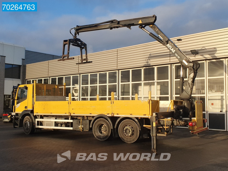 Iveco Stralis 310 6X2 RHD! Atlas 135.2VE-A11 Crane Lift-Lenkachse ACC Euro 6 - משאית צד נופל/ שטוחה, משאית מנוף: תמונה 2 Iveco Stralis 310 6X2 RHD! Atlas 135.2VE-A11 Crane Lift-Lenkachse ACC Euro 6 - משאית צד נופל/ שטוחה, משאית מנוף: תמונה 2