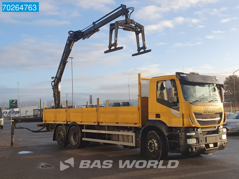 Iveco Stralis 310 6X2 RHD! Atlas 135.2VE-A11 Crane Lift-Lenkachse ACC Euro 6 - משאית צד נופל/ שטוחה, משאית מנוף: תמונה 3 Iveco Stralis 310 6X2 RHD! Atlas 135.2VE-A11 Crane Lift-Lenkachse ACC Euro 6 - משאית צד נופל/ שטוחה, משאית מנוף: תמונה 3