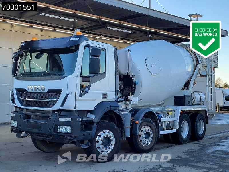 Iveco Stralis 400 8X4 9m3 Stetter mixer Steelsuspension Big-Axle Automatic Euro 6 - משאית מערבלת בטון: תמונה 1 Iveco Stralis 400 8X4 9m3 Stetter mixer Steelsuspension Big-Axle Automatic Euro 6 - משאית מערבלת בטון: תמונה 1
