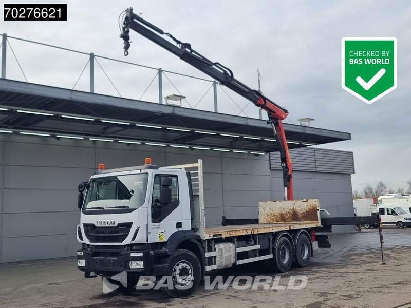 Iveco Trakker 360 6X4 Palfinger PK17.001 SLD Remote Steelsuspension Big-Axle - משאית צד נופל/ שטוחה, משאית מנוף: תמונה 1 Iveco Trakker 360 6X4 Palfinger PK17.001 SLD Remote Steelsuspension Big-Axle - משאית צד נופל/ שטוחה, משאית מנוף: תמונה 1