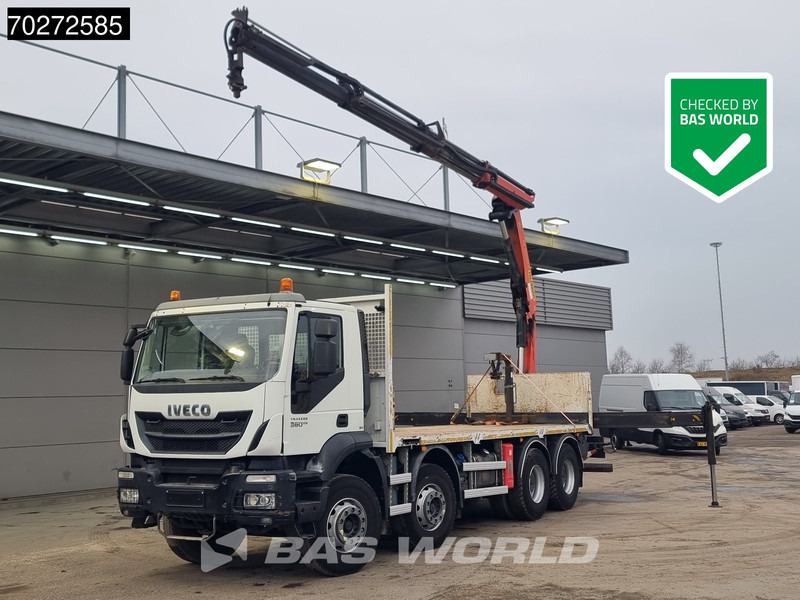 Iveco Trakker 360 8X4 Palfinger PK20001 Kran Retarder Big-Axle Steelsuspension Euro 6 - משאית צד נופל/ שטוחה, משאית מנוף: תמונה 1 Iveco Trakker 360 8X4 Palfinger PK20001 Kran Retarder Big-Axle Steelsuspension Euro 6 - משאית צד נופל/ שטוחה, משאית מנוף: תמונה 1