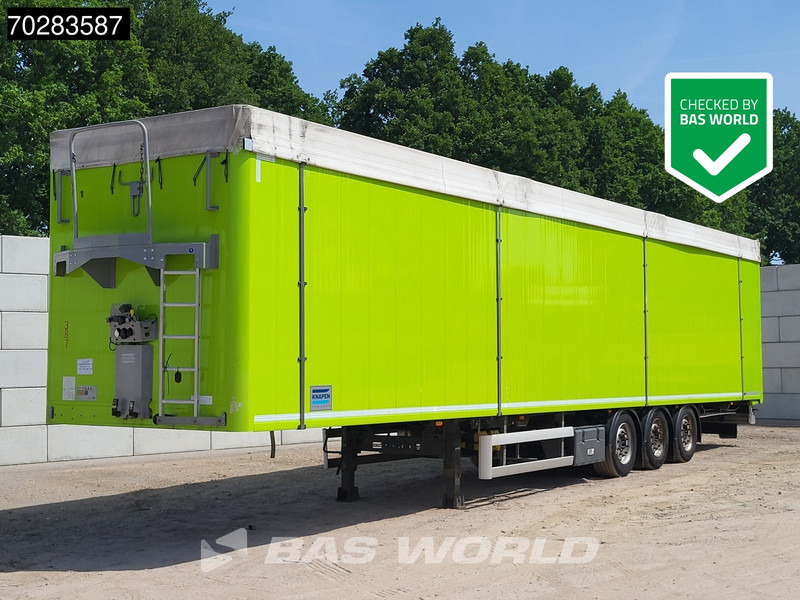 Knapen 3 axles Liftachse 103m3 Schiebewand - סמיטריילר עם רצפת הליכה: תמונה 1 Knapen 3 axles Liftachse 103m3 Schiebewand - סמיטריילר עם רצפת הליכה: תמונה 1