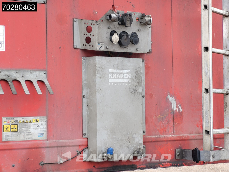 סמיטריילר עם רצפת הליכה Knapen K100 92m3 10mm Waste Cover Liftachse APK 02/26: תמונה 12