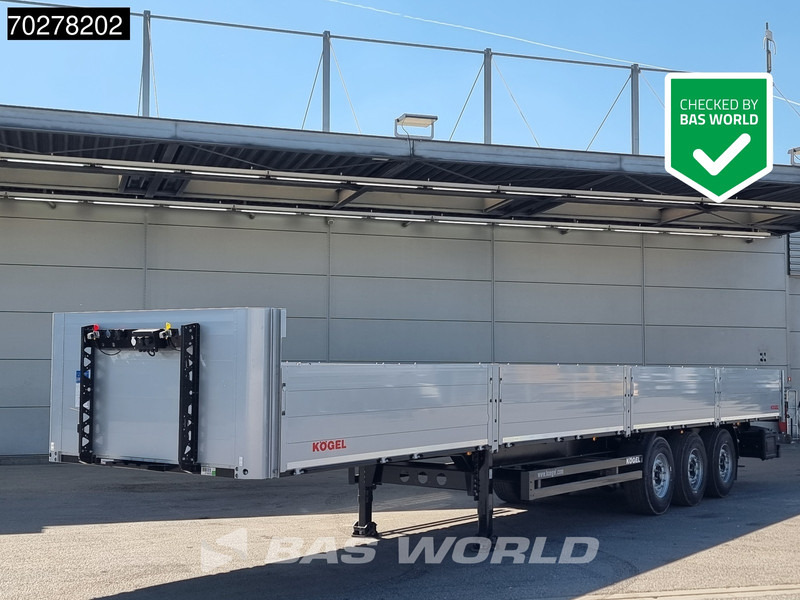 Kögel S24-1 NEW Liftachse Bordwände - סמיטריילר צד נופל/ שטוח: תמונה 1 Kögel S24-1 NEW Liftachse Bordwände - סמיטריילר צד נופל/ שטוח: תמונה 1
