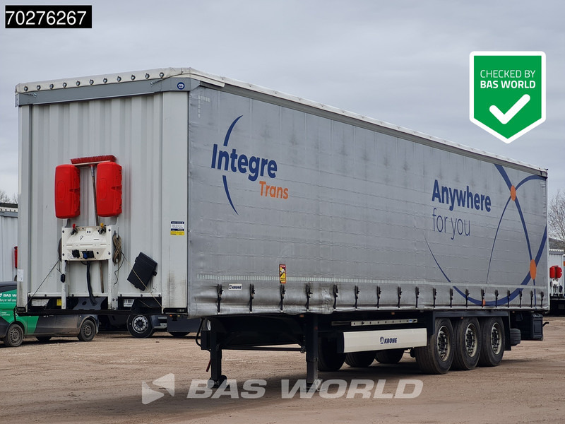 Krone SD 3 axles Edscha Anti Vandalismus plane - סמיטריילר עם וילונות צד: תמונה 1 Krone SD 3 axles Edscha Anti Vandalismus plane - סמיטריילר עם וילונות צד: תמונה 1