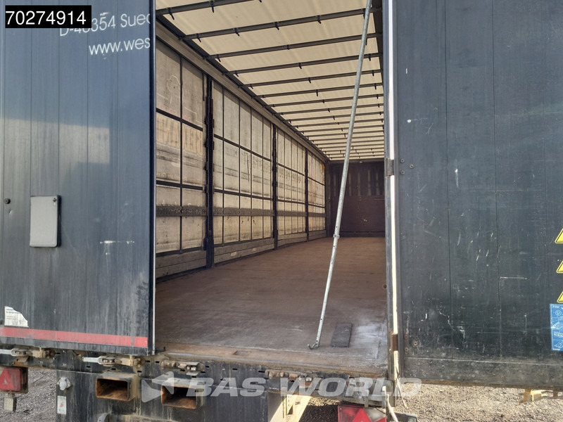 סמיטריילר עם וילונות צד Krone SD 3 axles Forklift Lift+Lenkachse Kooiaap Palettenkasten SAF Sliding Roof: תמונה 9