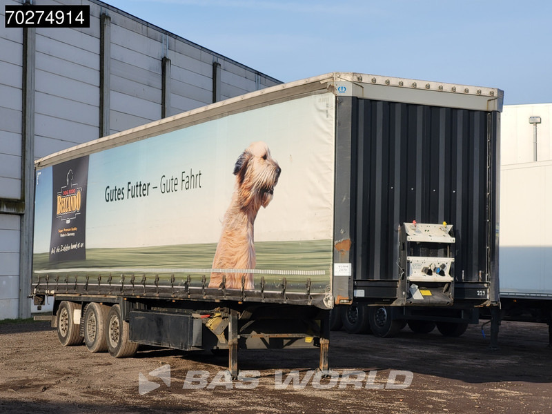 סמיטריילר עם וילונות צד Krone SD 3 axles Forklift Lift+Lenkachse Kooiaap Palettenkasten SAF Sliding Roof: תמונה 6