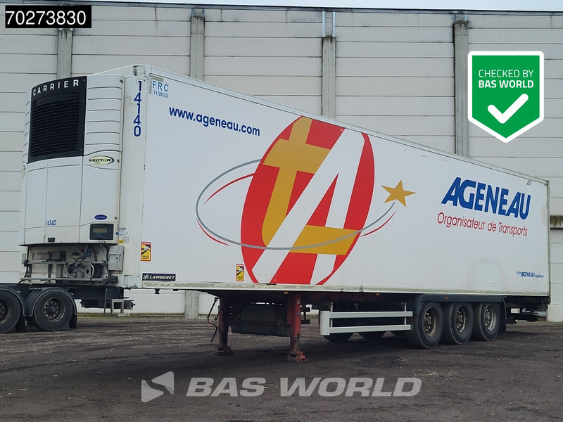 LAMBERET Carrier Vector 1850 Ladebordwande Blumenbreit Tailgate - סמיטריילר עם קירור: תמונה 1 LAMBERET Carrier Vector 1850 Ladebordwande Blumenbreit Tailgate - סמיטריילר עם קירור: תמונה 1
