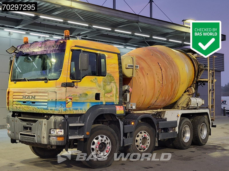 MAN 35.363 8X4 9m3 Liebherr mixer Big-Axle Steelsuspension Automatic Euro 3 - משאית מערבלת בטון: תמונה 1 MAN 35.363 8X4 9m3 Liebherr mixer Big-Axle Steelsuspension Automatic Euro 3 - משאית מערבלת בטון: תמונה 1