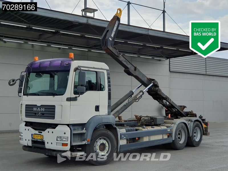 MAN TGA 28.400 6X2 NL-Truck HIAB Multilift LHZ26061 Lift-Axle Euro 5 - משאית הרמת וו: תמונה 1 MAN TGA 28.400 6X2 NL-Truck HIAB Multilift LHZ26061 Lift-Axle Euro 5 - משאית הרמת וו: תמונה 1