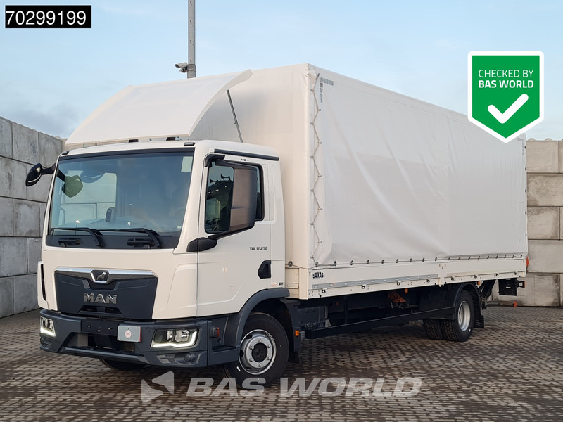MAN TGL 12.250 4X2 12tonner 1500kg Ladebordwand Automatic Cruise Control Euro 6 - משאית וילונות צד: תמונה 1 MAN TGL 12.250 4X2 12tonner 1500kg Ladebordwand Automatic Cruise Control Euro 6 - משאית וילונות צד: תמונה 1