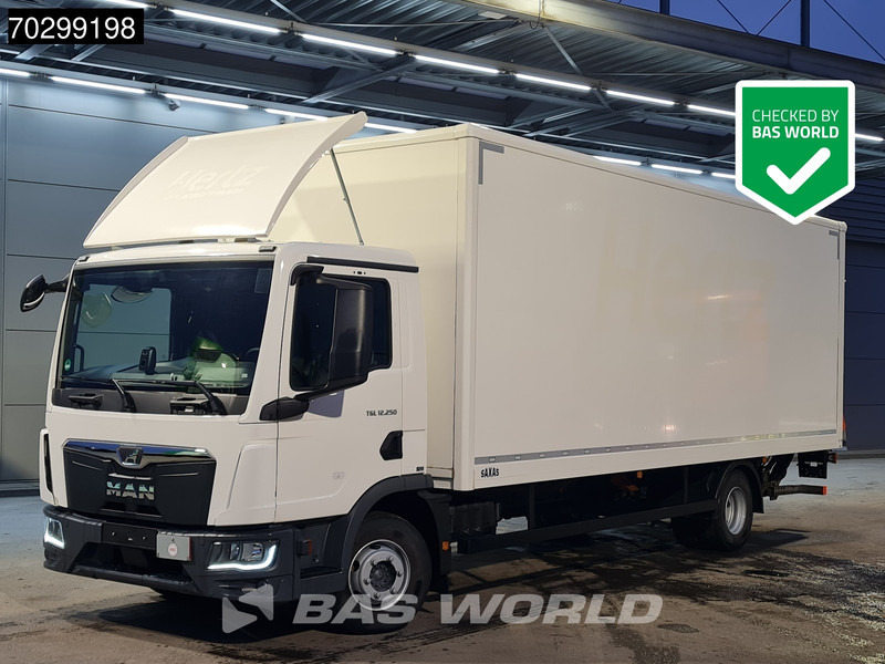 MAN TGL 12.250 4X2 12tonner Automatic 1500kg ladebordwand Euro 6 - משאית תיבה: תמונה 1 MAN TGL 12.250 4X2 12tonner Automatic 1500kg ladebordwand Euro 6 - משאית תיבה: תמונה 1