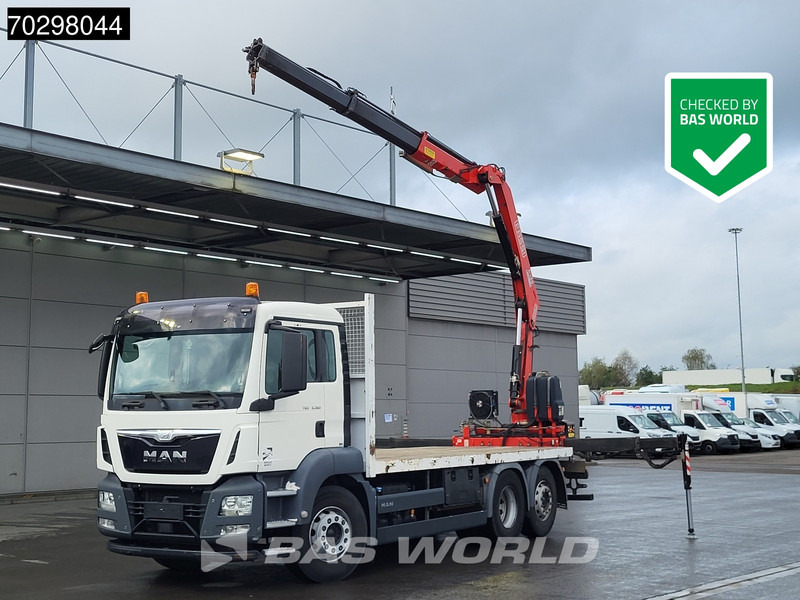MAN TGS 26.360 6X2 Fassi F135A.0.22 Lift-Axle Euro 6 - משאית צד נופל/ שטוחה, משאית מנוף: תמונה 1 MAN TGS 26.360 6X2 Fassi F135A.0.22 Lift-Axle Euro 6 - משאית צד נופל/ שטוחה, משאית מנוף: תמונה 1