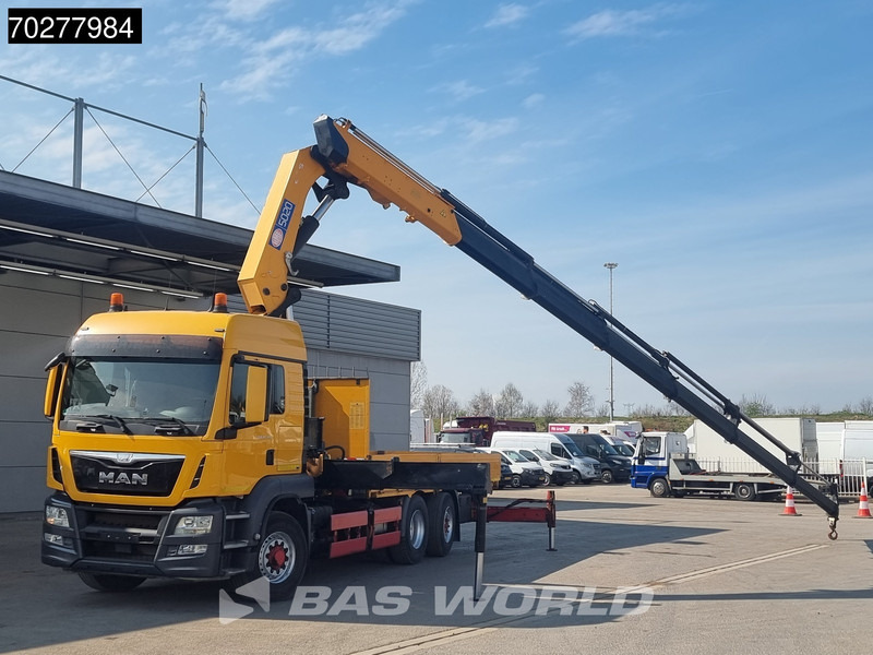 MAN TGS 26.480 6X4 HMF 5020 K6 Crane Kran 6x2H4 Hydrodrive Euro 6 - משאית צד נופל/ שטוחה, משאית מנוף: תמונה 3 MAN TGS 26.480 6X4 HMF 5020 K6 Crane Kran 6x2H4 Hydrodrive Euro 6 - משאית צד נופל/ שטוחה, משאית מנוף: תמונה 3