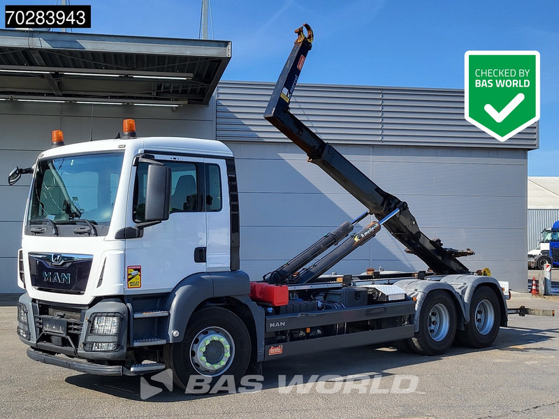 MAN TGS 28.460 6X2 20 Tonnes Marrel containersystem Automatic Liftachse Euro 6 - משאית הרמת וו: תמונה 1 MAN TGS 28.460 6X2 20 Tonnes Marrel containersystem Automatic Liftachse Euro 6 - משאית הרמת וו: תמונה 1