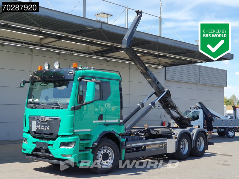 MAN TGS 28.510 6X2 Meiller RS21 65 Hooklift Liftas Automatic Navi Retarder Euro 6 - משאית הרמת וו: תמונה 1 MAN TGS 28.510 6X2 Meiller RS21 65 Hooklift Liftas Automatic Navi Retarder Euro 6 - משאית הרמת וו: תמונה 1