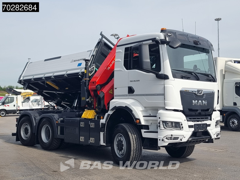 MAN TGS 28.520 6X4 Palfinger PK24001 SLD 5 Kran 2-way tipper Retarder Big-Axle Liftachse Euro 6 - מזהיר, משאית מנוף: תמונה 3 MAN TGS 28.520 6X4 Palfinger PK24001 SLD 5 Kran 2-way tipper Retarder Big-Axle Liftachse Euro 6 - מזהיר, משאית מנוף: תמונה 3