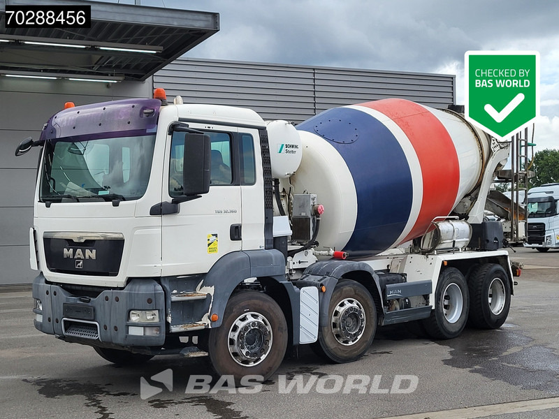 MAN TGS 32.360 8X4 9M3 Schwing Stetter Steel suspension Manual Euro 4 - משאית מערבלת בטון: תמונה 1 MAN TGS 32.360 8X4 9M3 Schwing Stetter Steel suspension Manual Euro 4 - משאית מערבלת בטון: תמונה 1