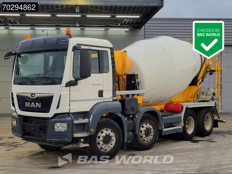 MAN TGS 32.420 8X4 9m3 Stetter Mixer Steel Suspension Automatic Euro 6 - משאית מערבלת בטון: תמונה 1 MAN TGS 32.420 8X4 9m3 Stetter Mixer Steel Suspension Automatic Euro 6 - משאית מערבלת בטון: תמונה 1