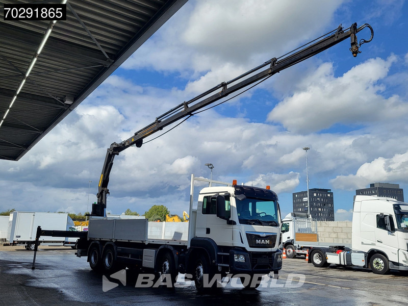 MAN TGS 35.400 8X4 Palfinger PK23002 SH Big-Axle Euro 6 - משאית צד נופל/ שטוחה, משאית מנוף: תמונה 3 MAN TGS 35.400 8X4 Palfinger PK23002 SH Big-Axle Euro 6 - משאית צד נופל/ שטוחה, משאית מנוף: תמונה 3