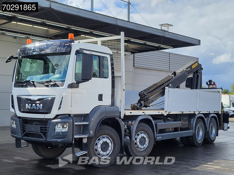 משאית צד נופל/ שטוחה, משאית מנוף MAN TGS 35.400 8X4 Palfinger PK23002 SH Big-Axle Euro 6: תמונה 12