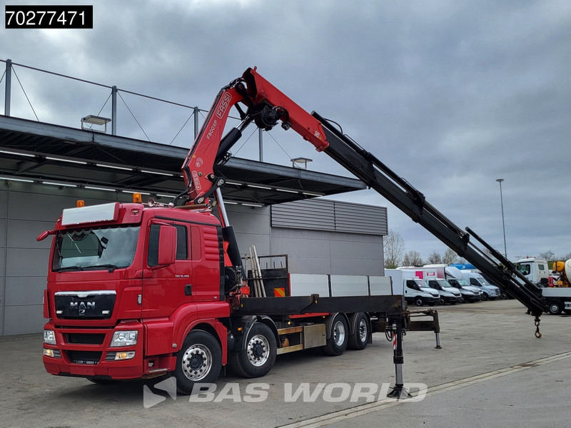 MAN TGS 35.480 8X4 Fassi F800BXP.28 Kran Crane Hydrodrive Lift-Lenkachse Euro 4 - משאית צד נופל/ שטוחה, משאית מנוף: תמונה 3 MAN TGS 35.480 8X4 Fassi F800BXP.28 Kran Crane Hydrodrive Lift-Lenkachse Euro 4 - משאית צד נופל/ שטוחה, משאית מנוף: תמונה 3