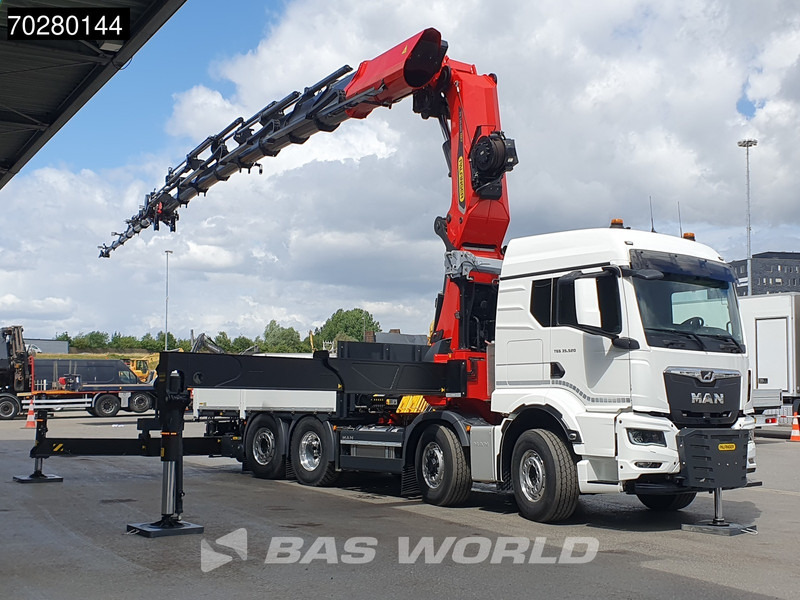 MAN TGS 35.520 8X4 Palfinger PK135.002 TEC 7 Kran Crane Hydrodrive Lift+steering axle Navi LED Euro 6 - משאית צד נופל/ שטוחה, משאית מנוף: תמונה 3 MAN TGS 35.520 8X4 Palfinger PK135.002 TEC 7 Kran Crane Hydrodrive Lift+steering axle Navi LED Euro 6 - משאית צד נופל/ שטוחה, משאית מנוף: תמונה 3