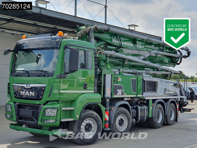 MAN TGS 37.460 8X4 Putzmeister M36-4 Pump Manual Big-Axle Steelsuspension Navi Euro 6 - משאית משאבת בטון: תמונה 1 MAN TGS 37.460 8X4 Putzmeister M36-4 Pump Manual Big-Axle Steelsuspension Navi Euro 6 - משאית משאבת בטון: תמונה 1