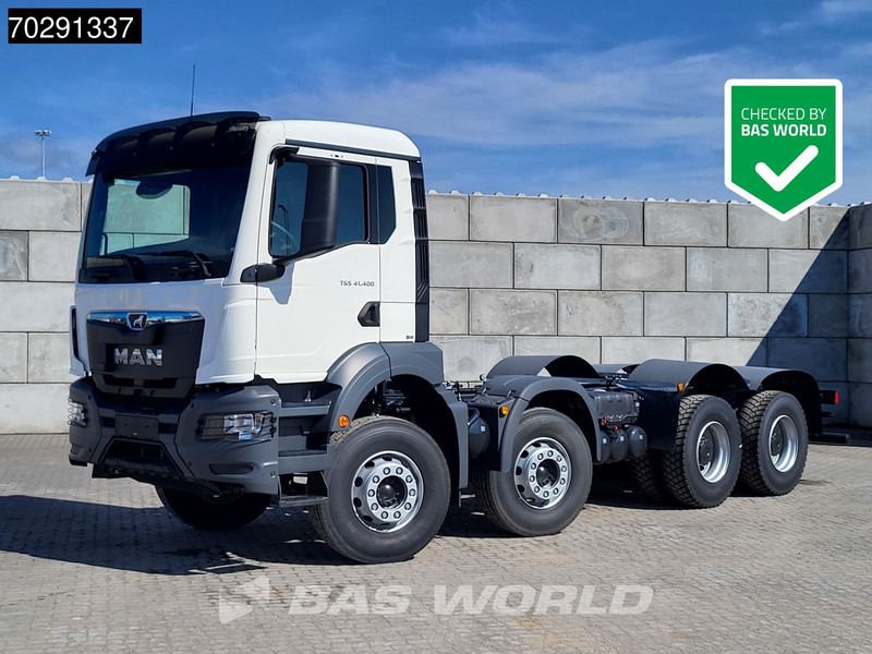 MAN TGS 41.400 8X4 New! Steelsuspension Big-Axle Manual Euro 2 - משאית עם שלדת תא: תמונה 1 MAN TGS 41.400 8X4 New! Steelsuspension Big-Axle Manual Euro 2 - משאית עם שלדת תא: תמונה 1