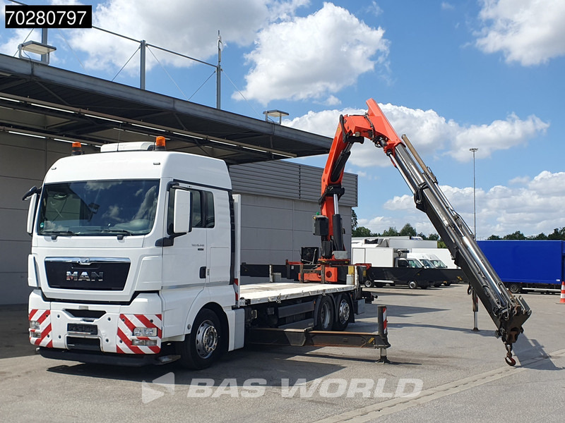 MAN TGX 26.440 6X2 Palfinger PK 53002 SH Kran Crane Steering Axle Automatic Euro 5 - משאית צד נופל/ שטוחה, משאית מנוף: תמונה 5 MAN TGX 26.440 6X2 Palfinger PK 53002 SH Kran Crane Steering Axle Automatic Euro 5 - משאית צד נופל/ שטוחה, משאית מנוף: תמונה 5